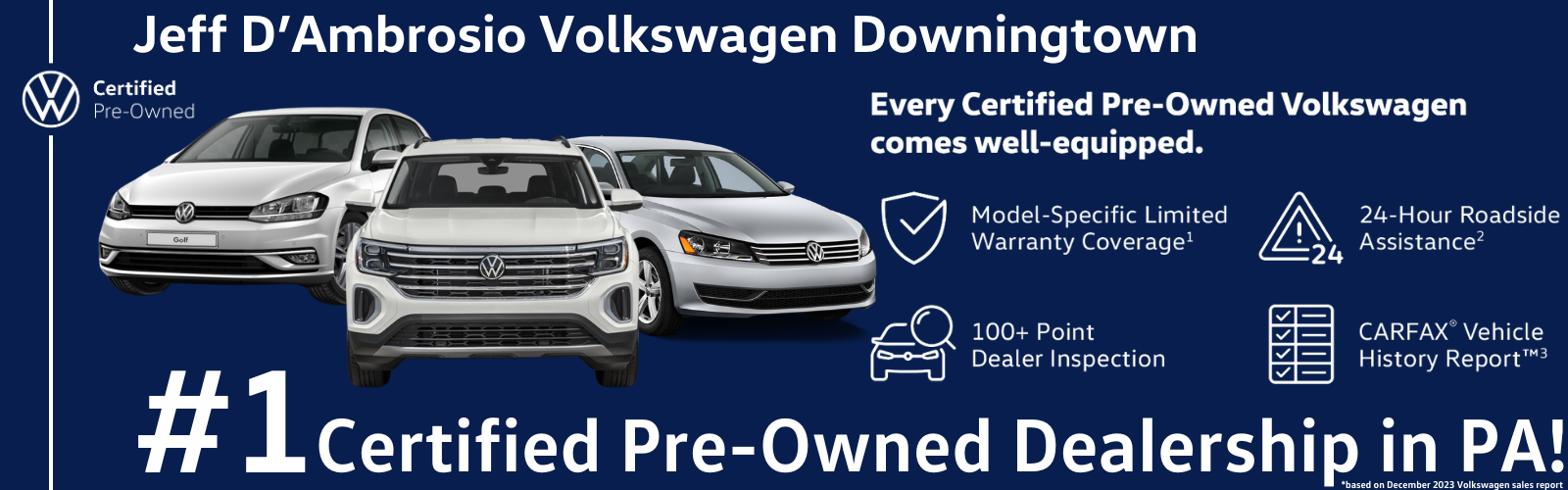 #1 CPO Dealership in PA - Jeff D'Ambrosio Volkswagen