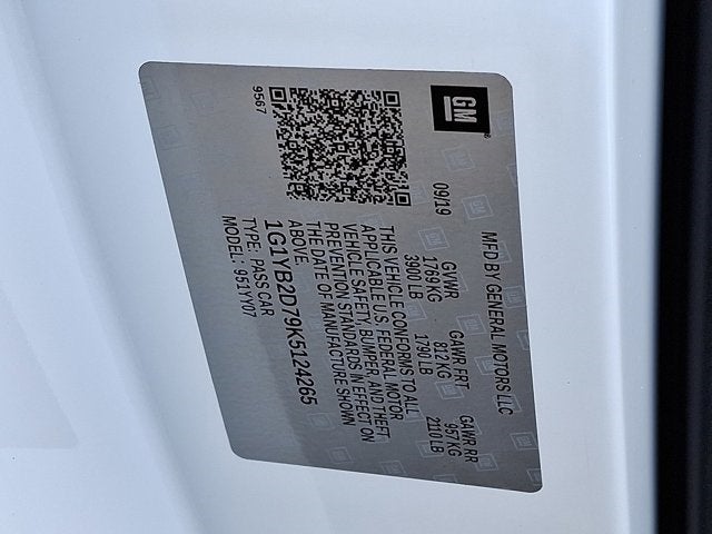 2019 Chevrolet Corvette Stingray 1LT