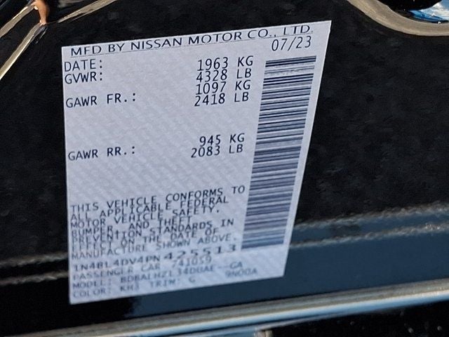 2023 Nissan Altima 2.5 SV