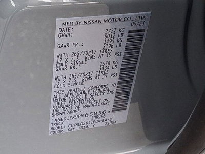 2023 Nissan Frontier PRO-4X