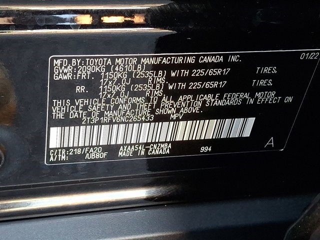 2022 Toyota RAV4 XLE