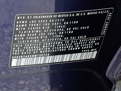 2022 Volkswagen Tiguan 2.0T SE