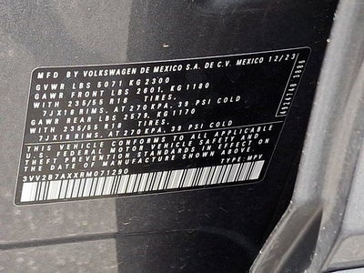 2024 Volkswagen Tiguan 2.0T SE