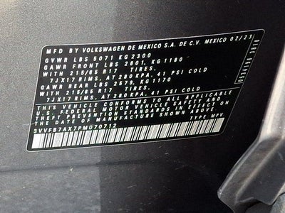 2023 Volkswagen Tiguan 2.0T S