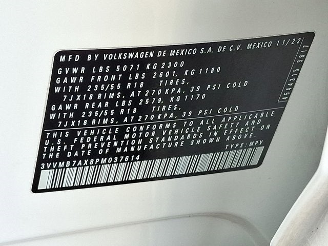 2023 Volkswagen Tiguan 2.0T SE