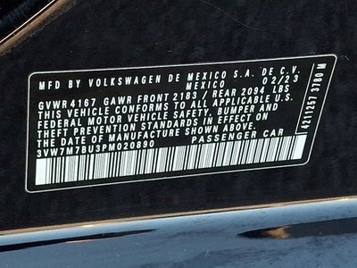 2023 Volkswagen Jetta 1.5T SE