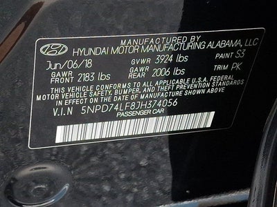 2018 Hyundai Elantra SE