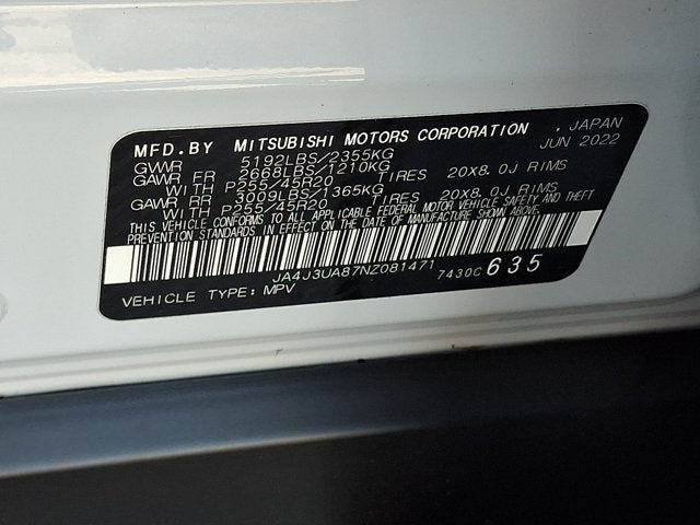 2022 Mitsubishi Outlander SE