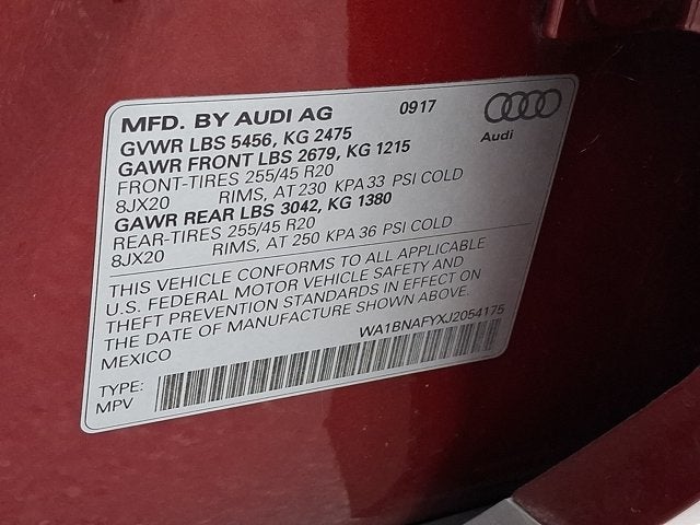 2018 Audi Q5 2.0T Premium Plus quattro