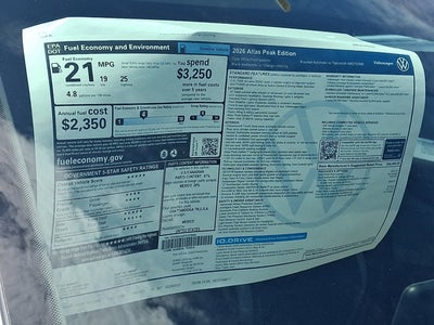 2026 Volkswagen Atlas 2.0T Peak Edition