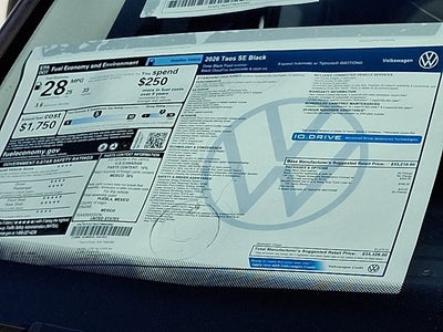2026 Volkswagen Taos SE Black