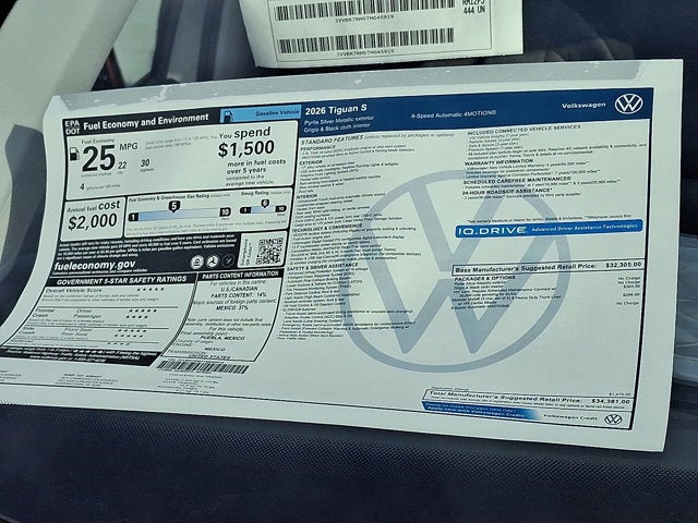 2026 Volkswagen Tiguan S