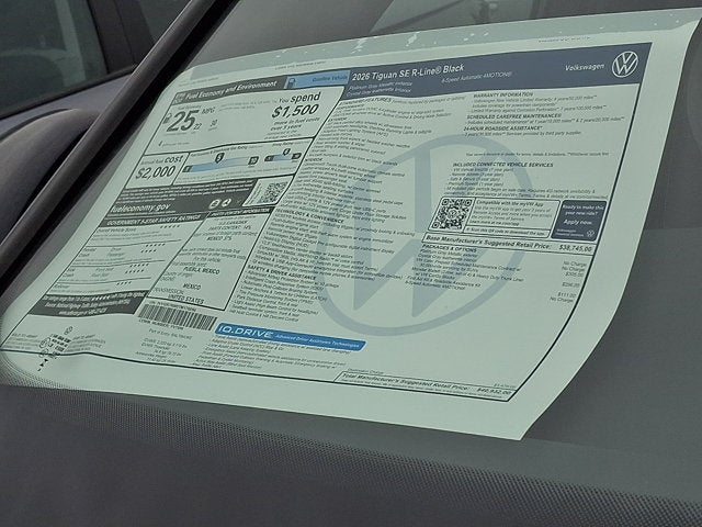2026 Volkswagen Tiguan SE R-Line Black