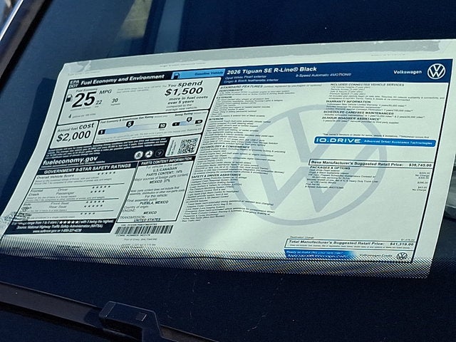 2026 Volkswagen Tiguan SE R-Line Black