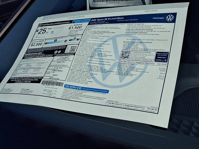 2026 Volkswagen Tiguan SE R-Line Black