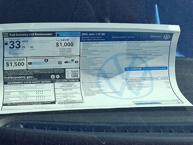 2026 Volkswagen Jetta SE