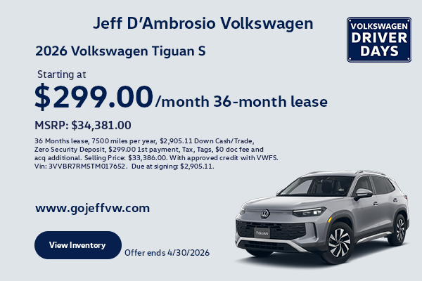 26 Tiguan Lease